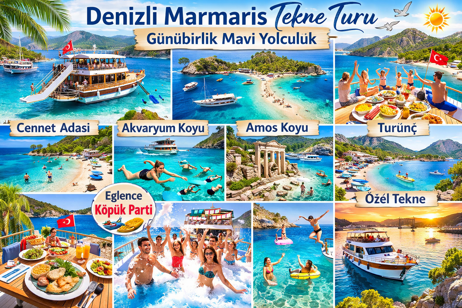 Denizli Marmaris Tekne Turu