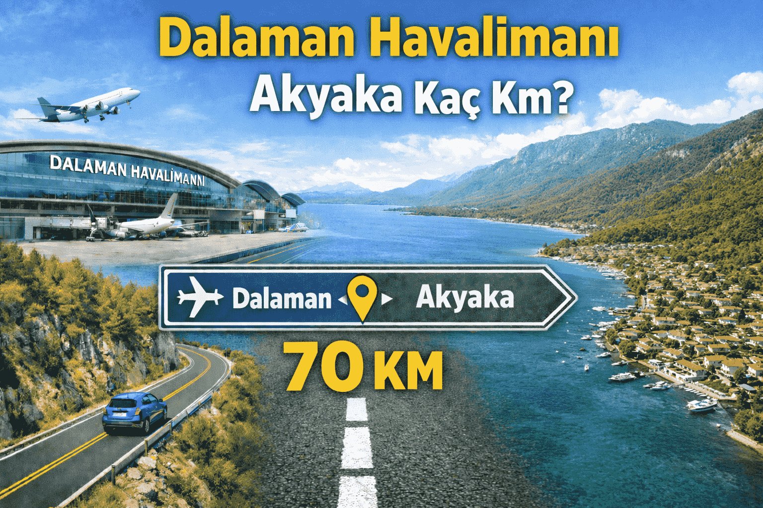 Dalaman Havalimanı Akyaka Arası Kaç Km