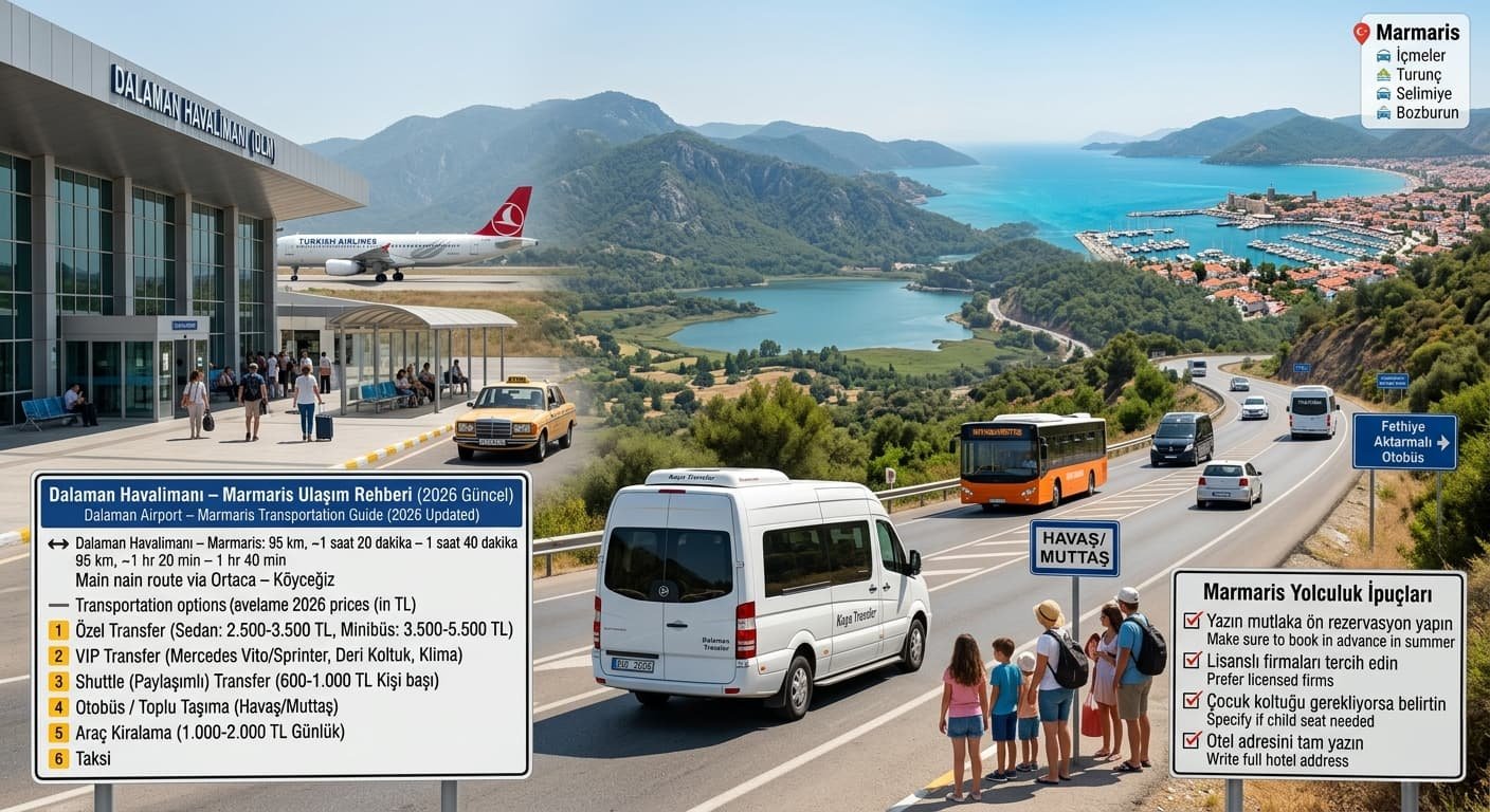 Dalaman Havalimanı Marmaris Ulaşım Rehberi